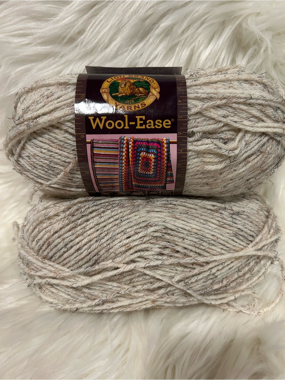 Lion Brand Wool-Ease - 2 skeins in #402 Wheat